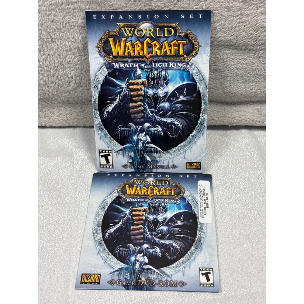 Blizzard World of Warcraft Wrath of the Lich King PC Mac DVD Manual Expansion